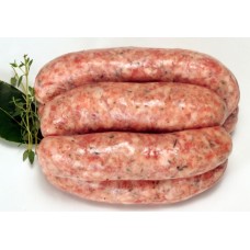 Pork and herb sausages