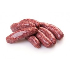 Venison and red wine sausages